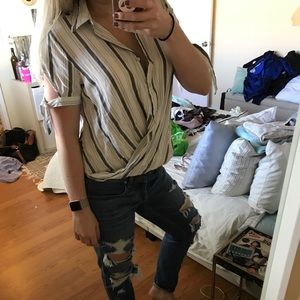 Blank NYC surplice shirt